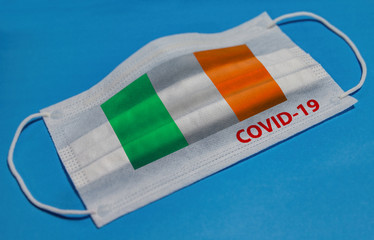 Medical face mask. Quarantine in Ireland
