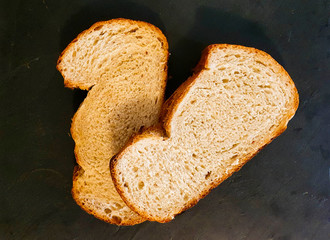 Homemade bread whit handmade wheat