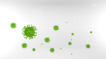 cepa del virus covid-19 el coronavirus render 3d  