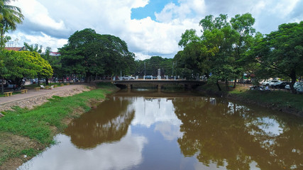Ville de Siem Reap au Cambodge vue du ciel