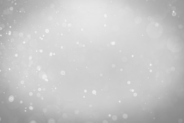 White bokeh background.Abstract blur background. White bubbles.