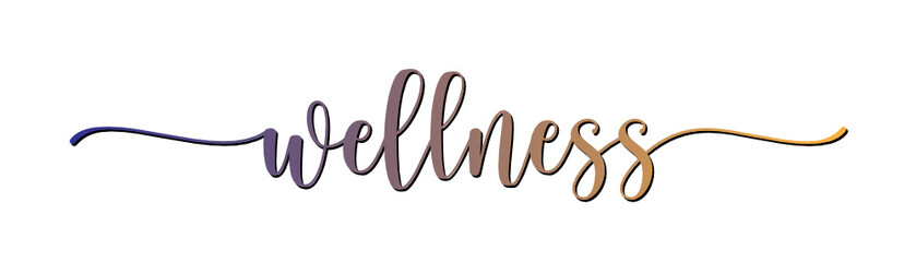 WELLNESS brush calligraphy icon