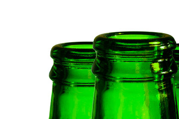 Bottleneck in green over a white background.