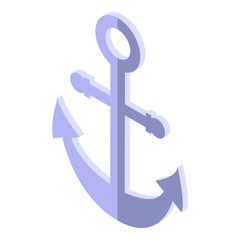 Cruise anchor icon. Isometric of cruise anchor vector icon for web design isolated on white background