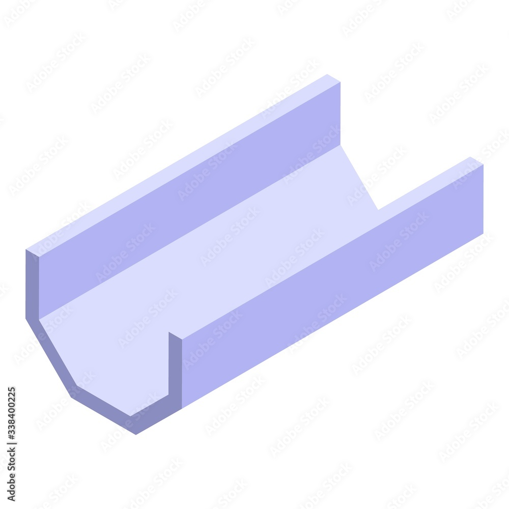 Poster drain gutter icon. isometric of drain gutter vector icon for web design isolated on white background