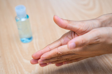 hand sanitizer for protection against viruses