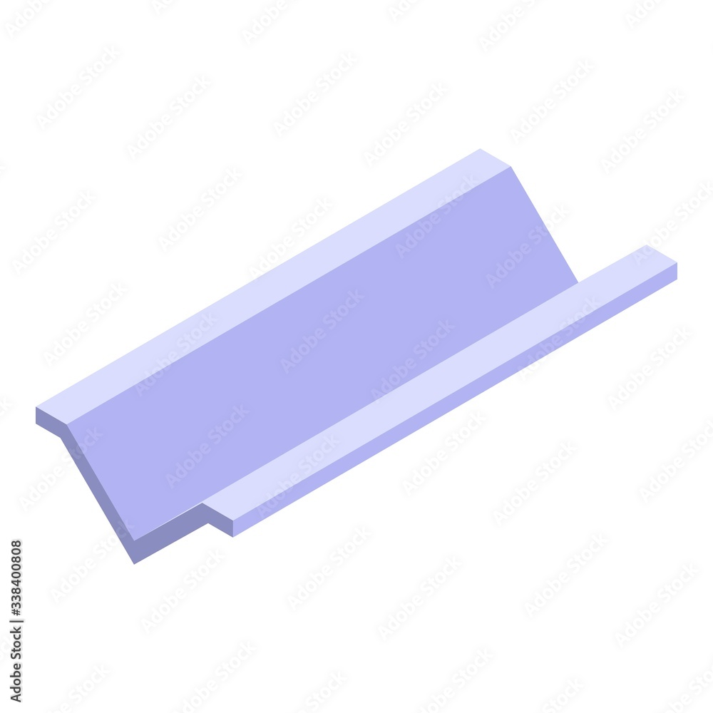 Poster architecture gutter icon. isometric of architecture gutter vector icon for web design isolated on wh
