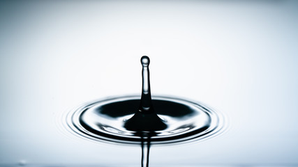 Macro shot of a water drop collision. abstract  water splash