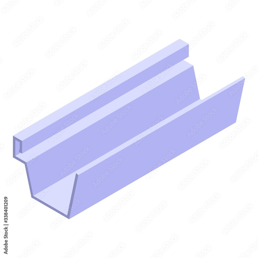 Poster repair gutter icon. isometric of repair gutter vector icon for web design isolated on white backgrou