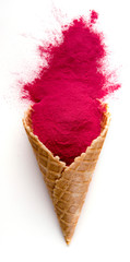 Red pigment in form of ice cream