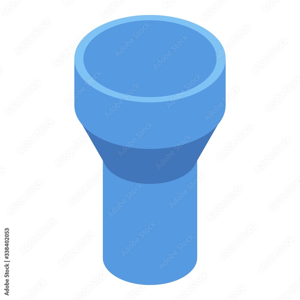 Aufkleber blue gutter icon. isometric of blue gutter vector icon for web design isolated on white background