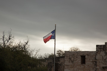 Texas Flag flying