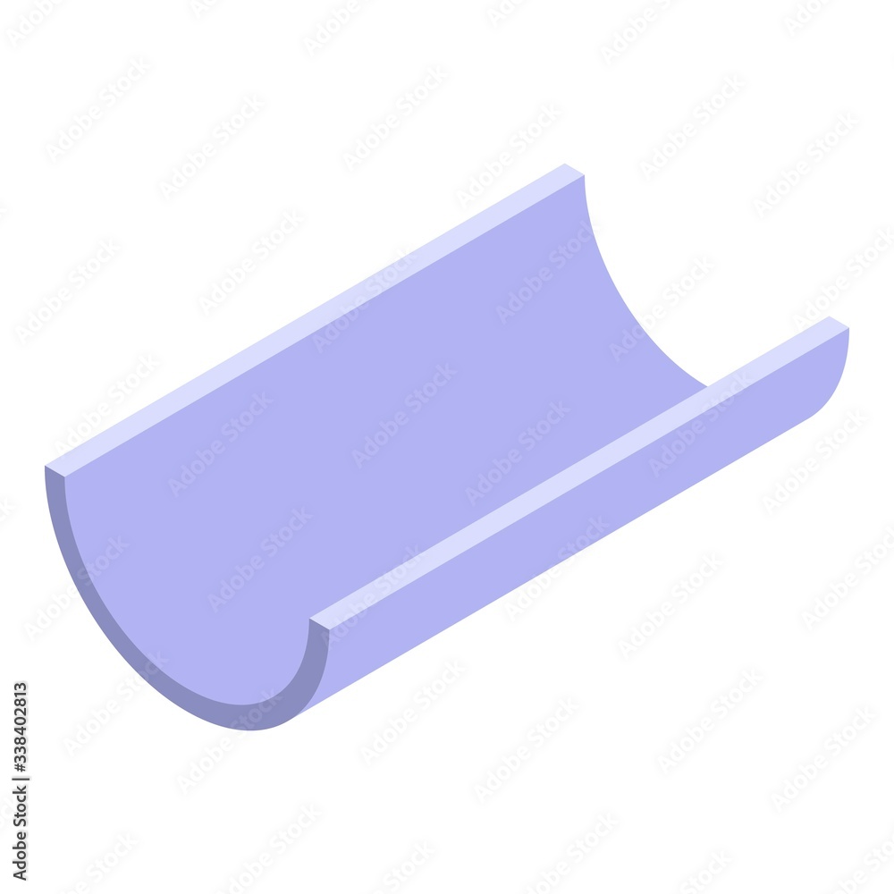 Poster modern gutter icon. isometric of modern gutter vector icon for web design isolated on white backgrou