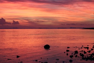 Coucher de soleil sur le PAcifique