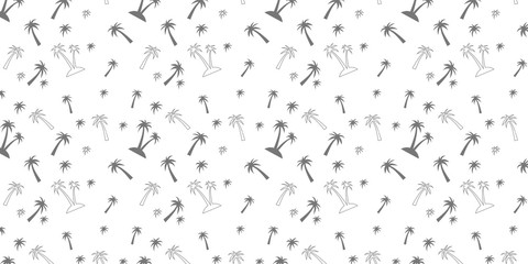Seamless pattern with palm trees. Exotic tropical summer wallpaper