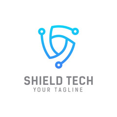 security tech logo design template