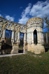 Fototapeta premium the ruins of an old Russian estate