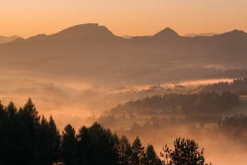 morning in the Pieniny National Park
