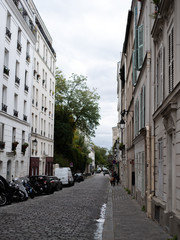 Beautiful street in Paris France