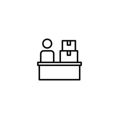 delivery store icon vector illustration
