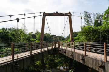 二股の吊り橋