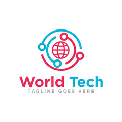 Technology Logo Icon Design Vector