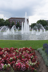 Mannheim: Wasserturm-Fontänen