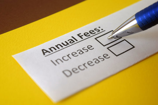 One person is answering question about annual fees.