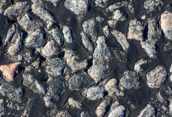 Closeup of asphalt road.