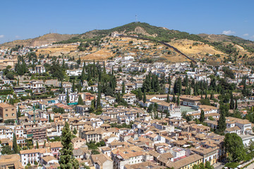 Fototapeta premium View of the historical city of Granada, Spain