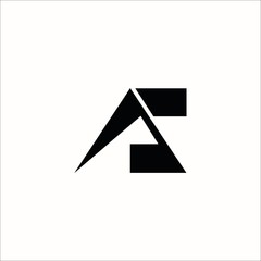 AZ letter logo template design vector