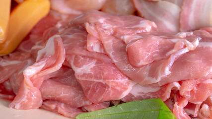 Close-Up of a tray full of various type of well prepared meats