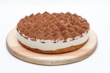 Cake on a white background