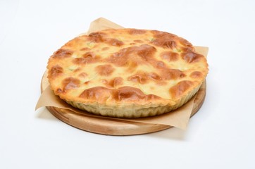 Cake on a white background