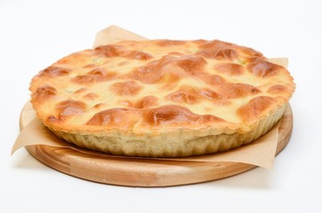 Cake on a white background