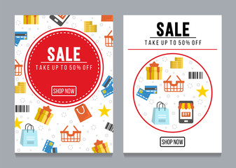 infographics background E-commerce. Business concept. Set icons. Banner online shoping