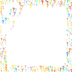 Question marks Quiz doubt survey faq public poll.