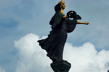 Statue symbol of Sofia, Bulgaria