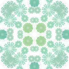 Colorful symmetrical flower illustration background