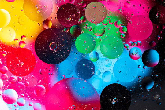 abstract wallpaper from colored circles
