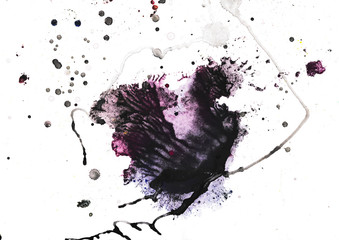 Abstract texture, splashes and blots