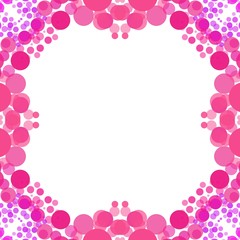 Colorful bubble frame illustration. Perfect for card design background