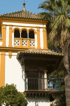 Apartment Balcony In Old Centro District Of Sevilla Spain