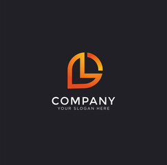 L Latter logo template