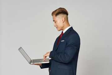 businessman with laptop