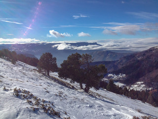 Winter Hike in the Alps