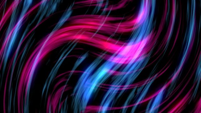 Abtract blue and red background. Wave motion animation. 4k gradient curve surface. Selective focus.