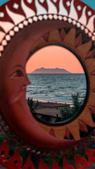 Obraz na płótnie Canvas tramonto dallo specchio
