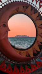 tramonto dallo specchio