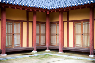 Hanok is Korean traditional house.
